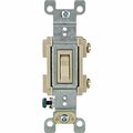 Leviton Residential Grade 15 Amp Toggle Single Pole Switch, Ivory 203-RS115-ICP